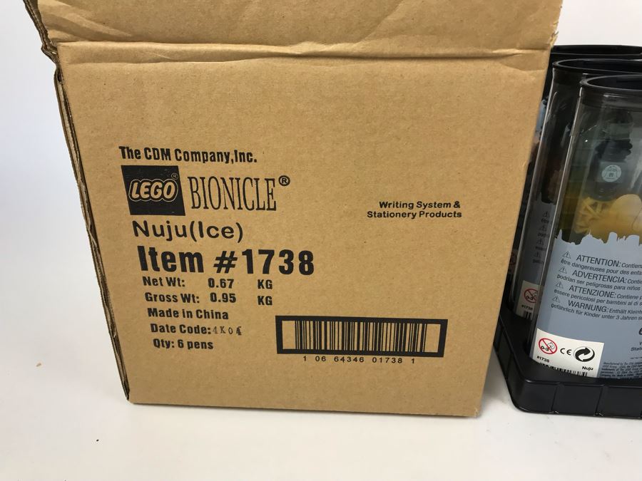 New 2004 LEGO Bionicle Nuju Ice Pens Writing System Pens By The CDM Company - 6 Pens [Photo 10]