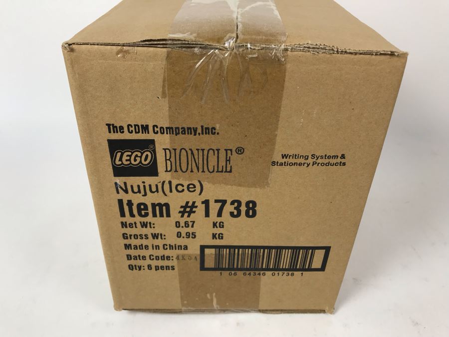 Sealed New 2004 LEGO Bionicle Nuju Ice Pens Writing System Pens By The CDM Company - 6 Pens [Photo 3]