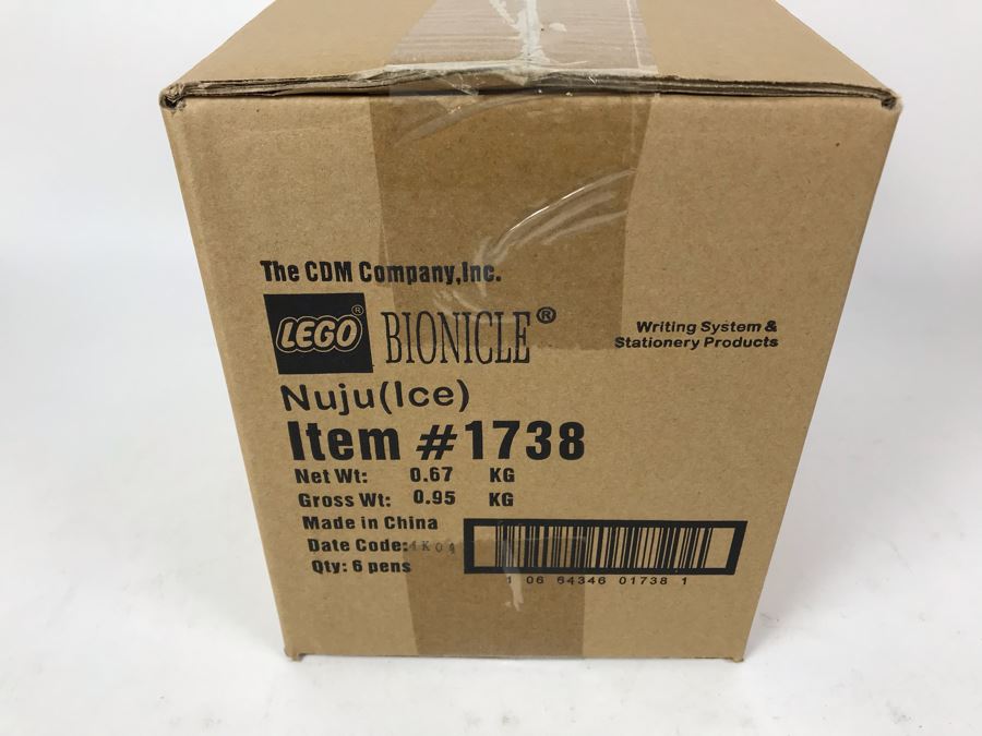 Sealed New 2004 LEGO Bionicle Nuju Ice Pens Writing System Pens By The CDM Company - 6 Pens [Photo 3]