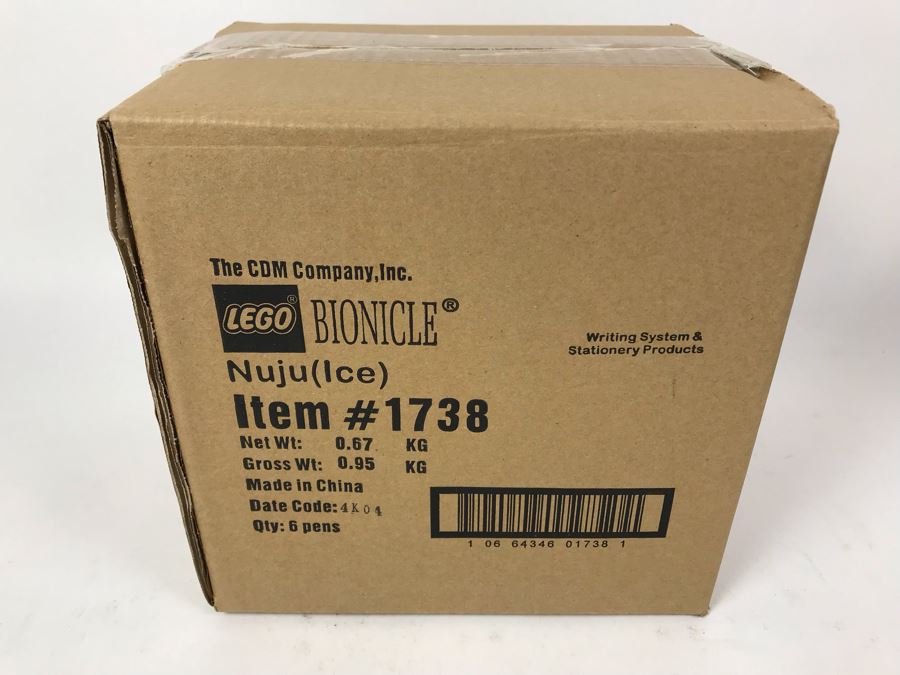 Sealed New 2004 LEGO Bionicle Nuju Ice Pens Writing System Pens By The CDM Company - 6 Pens [Photo 2]