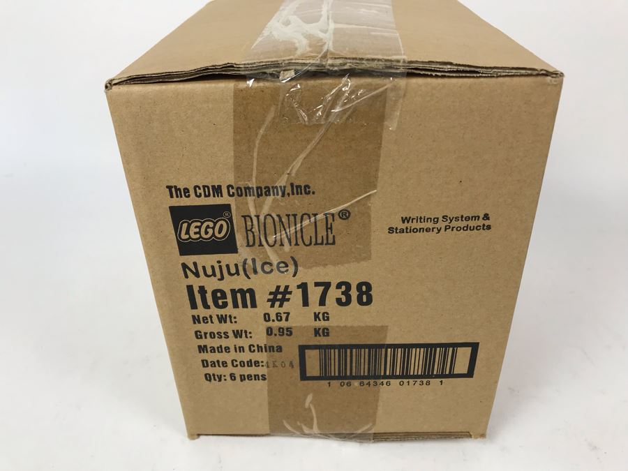 Sealed New 2004 LEGO Bionicle Nuju Ice Pens Writing System Pens By The CDM Company - 6 Pens [Photo 3]