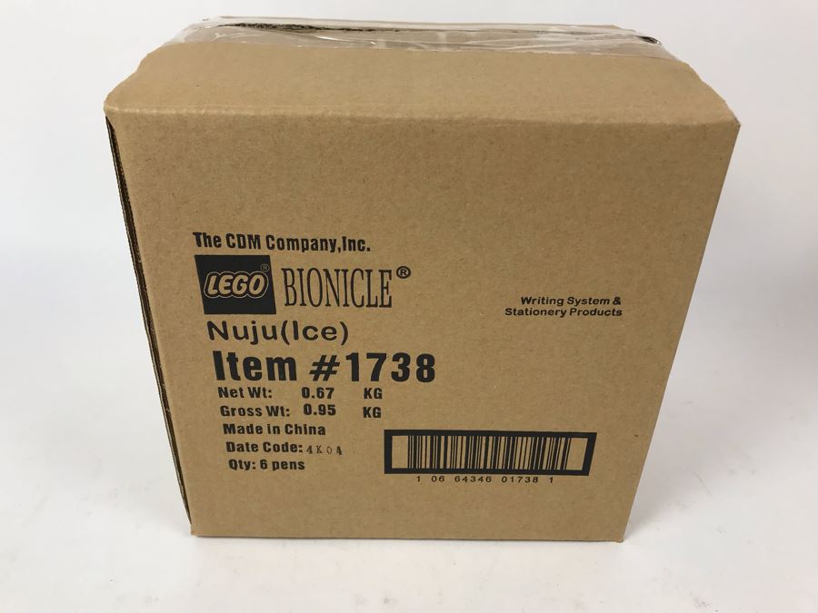 Sealed New 2004 LEGO Bionicle Nuju Ice Pens Writing System Pens By The CDM Company - 6 Pens [Photo 2]