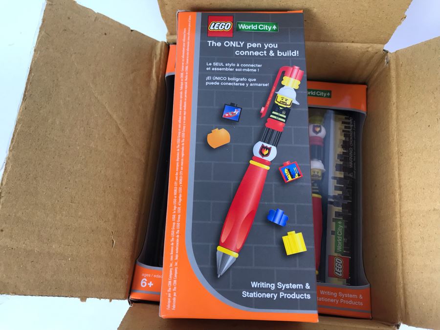 New 2004 LEGO World City Pens Writing System Pens By The CDM Company - 6 Pens [Photo 4]
