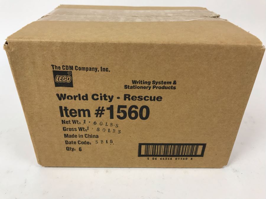 Sealed New 2004 LEGO World City Pens Writing System Pens By The CDM Company - 6 Pens [Photo 2]