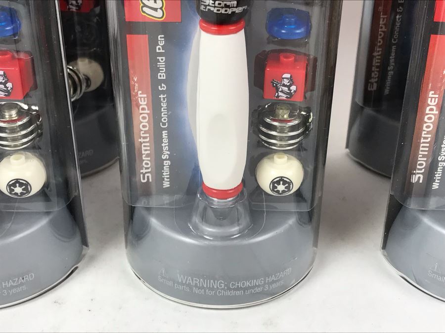 New 2003 LEGO Star Wars Stormtrooper Pens Writing System Pens By The CDM Company - 6 Pens [Photo 5]