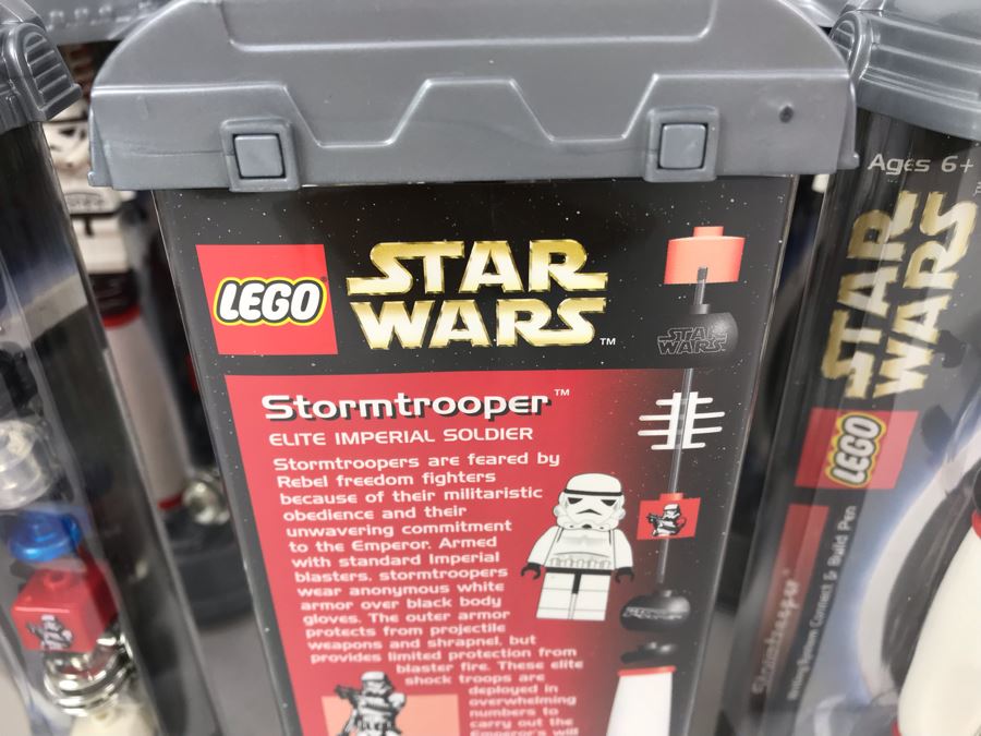 New 2003 LEGO Star Wars Stormtrooper Pens Writing System Pens By The CDM Company - 6 Pens [Photo 7]