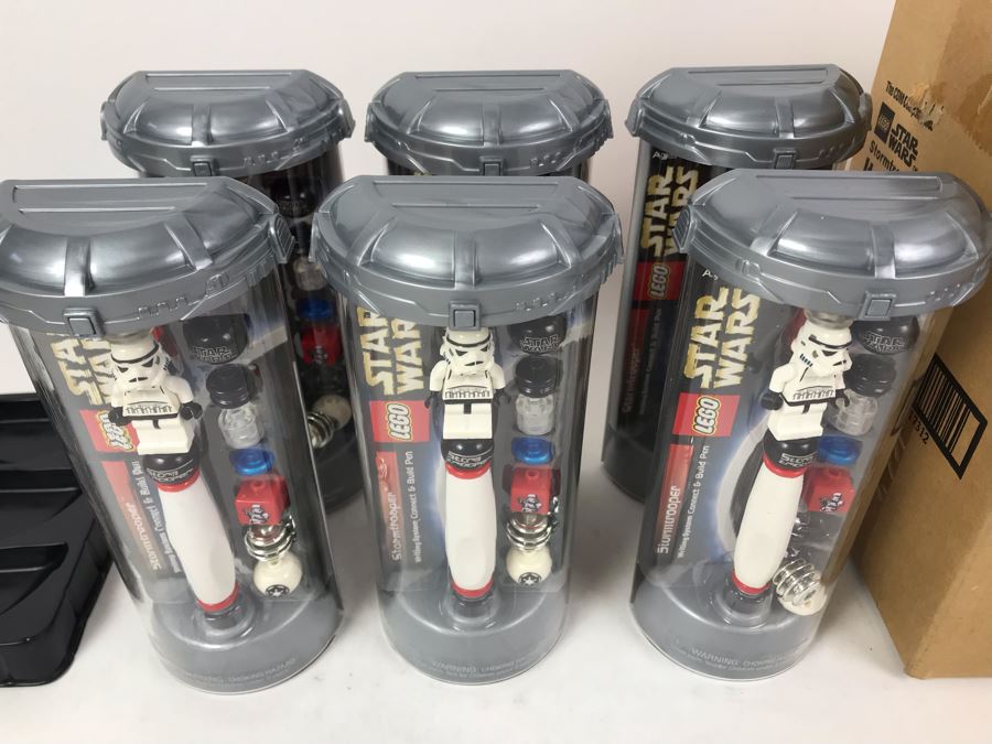 New 2003 LEGO Star Wars Stormtrooper Pens Writing System Pens By The CDM Company - 6 Pens [Photo 3]