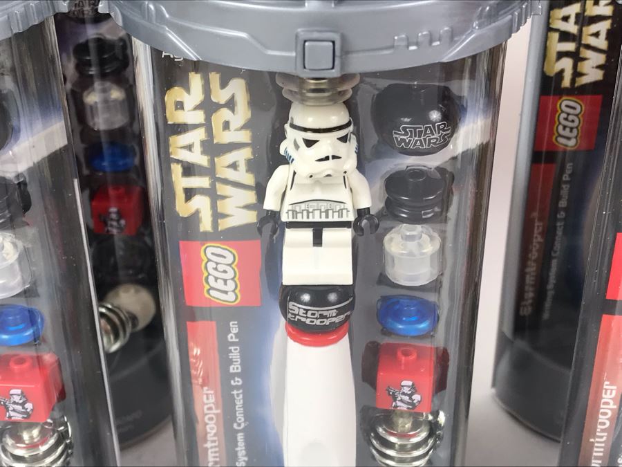 New 2003 LEGO Star Wars Stormtrooper Pens Writing System Pens By The CDM Company - 6 Pens [Photo 4]
