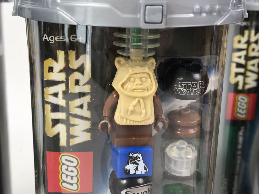 New 2003 LEGO Star Wars Paploo (Ewok) Pens Writing System Pens By The CDM Company - 6 Pens [Photo 3]