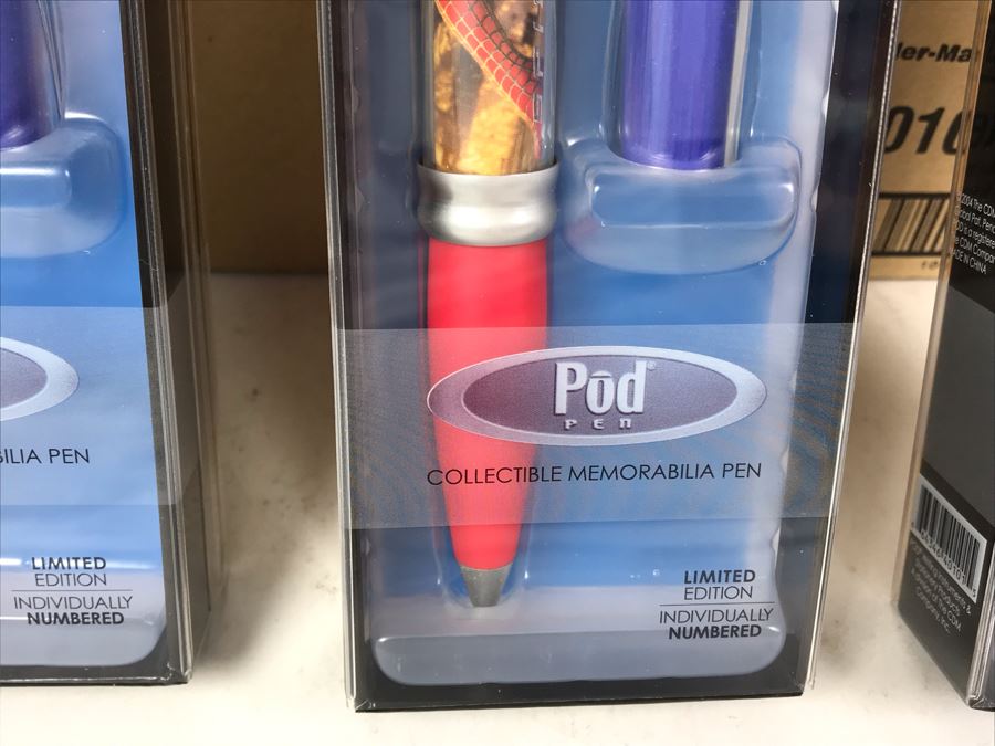 New 2004 Marvel Spider-Man Columbia Pictures Limited Edition Individually Numbered Collectible Memorabilia Pod Pens - 16 Pens [Photo 5]