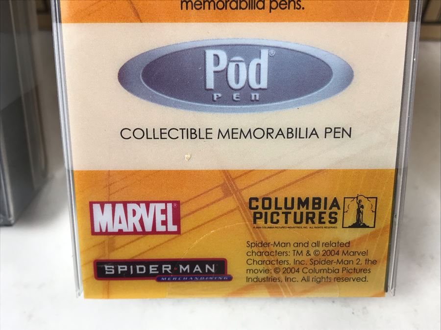 New 2004 Marvel Spider-Man Columbia Pictures Limited Edition Individually Numbered Collectible Memorabilia Pod Pens - 16 Pens [Photo 9]
