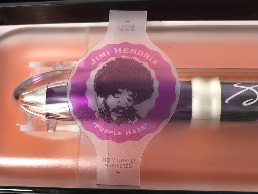 New Jimi Hendrix Purple Haze Limited Edition Individually Numbered Collectible Memorabilia Pod Pens - 8 Pens [Photo 5]
