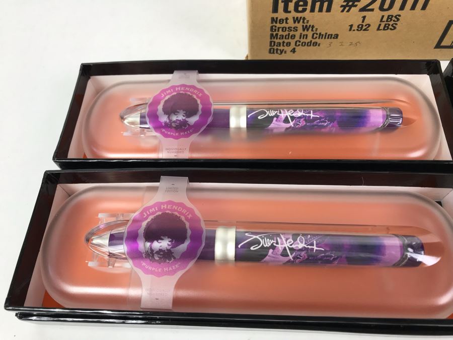 New Jimi Hendrix Purple Haze Limited Edition Individually Numbered Collectible Memorabilia Pod Pens - 8 Pens [Photo 4]