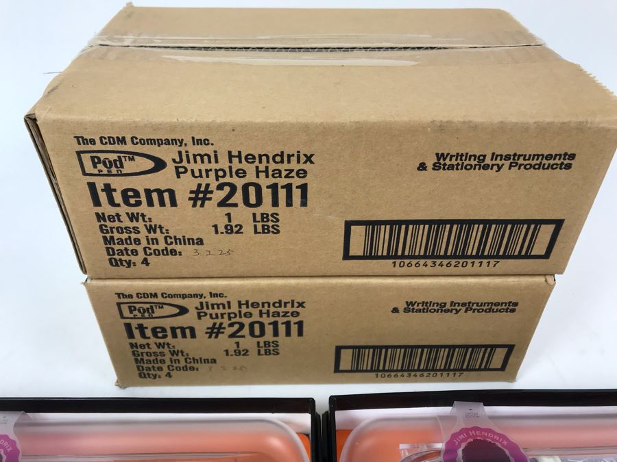 New Jimi Hendrix Purple Haze Limited Edition Individually Numbered Collectible Memorabilia Pod Pens - 8 Pens [Photo 6]