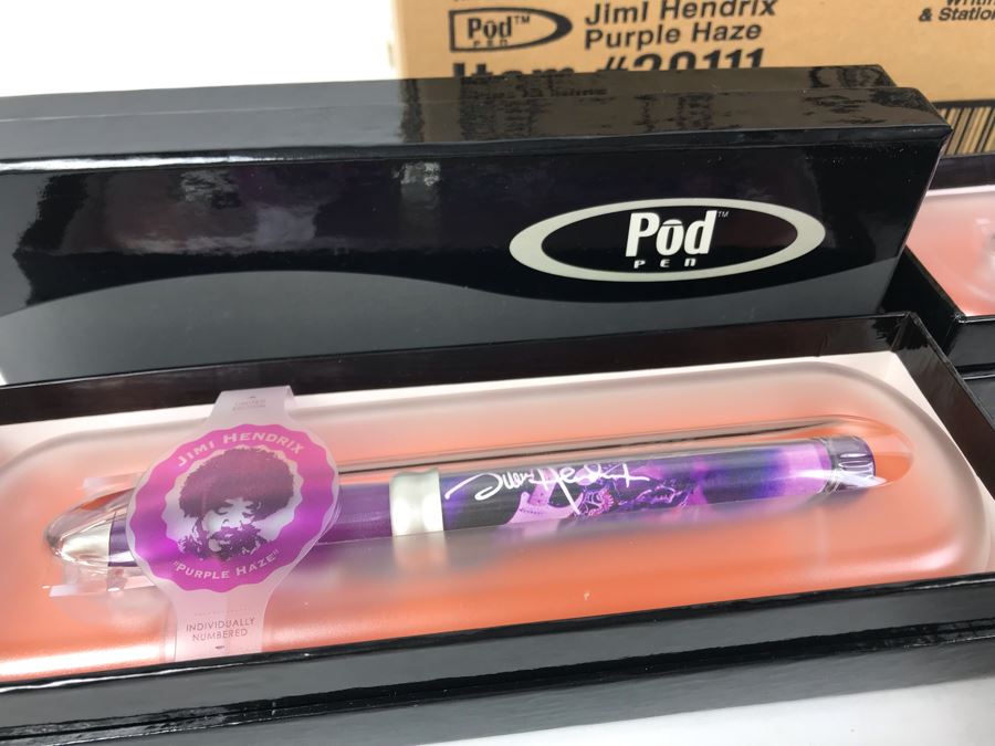 New Jimi Hendrix Purple Haze Limited Edition Individually Numbered Collectible Memorabilia Pod Pens - 8 Pens [Photo 7]