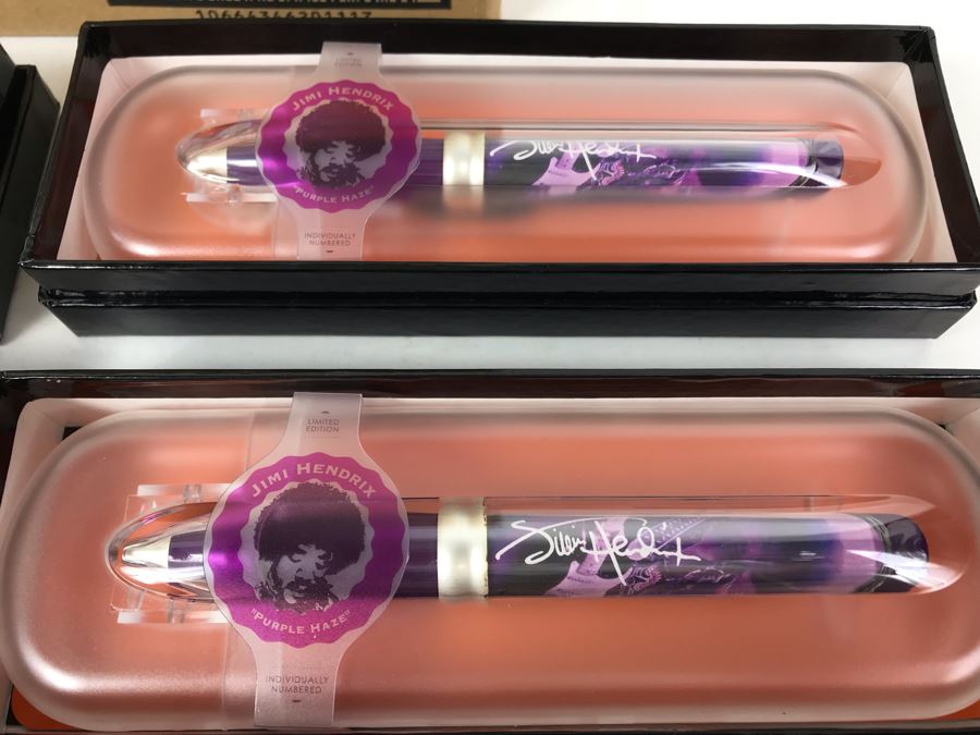 New Jimi Hendrix Purple Haze Limited Edition Individually Numbered Collectible Memorabilia Pod Pens - 8 Pens [Photo 3]