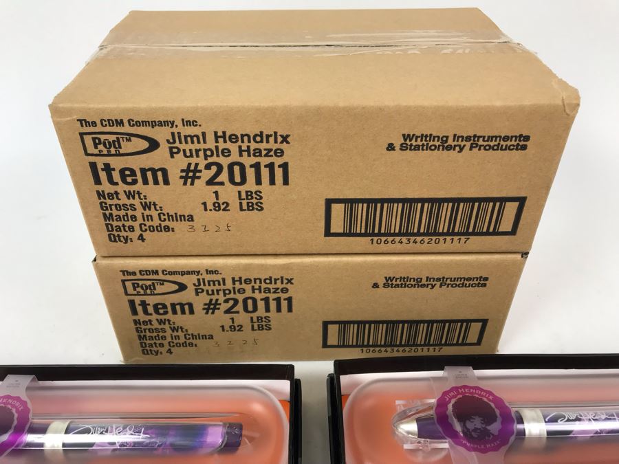 New Jimi Hendrix Purple Haze Limited Edition Individually Numbered Collectible Memorabilia Pod Pens - 8 Pens [Photo 6]