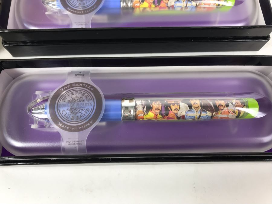 New The Beatles Sergeant Pepper's Lonely Hearts Club Band Limited Edition Individually Numbered Collectible Memorabilia Pod Pens - 8 Pens [Photo 3]