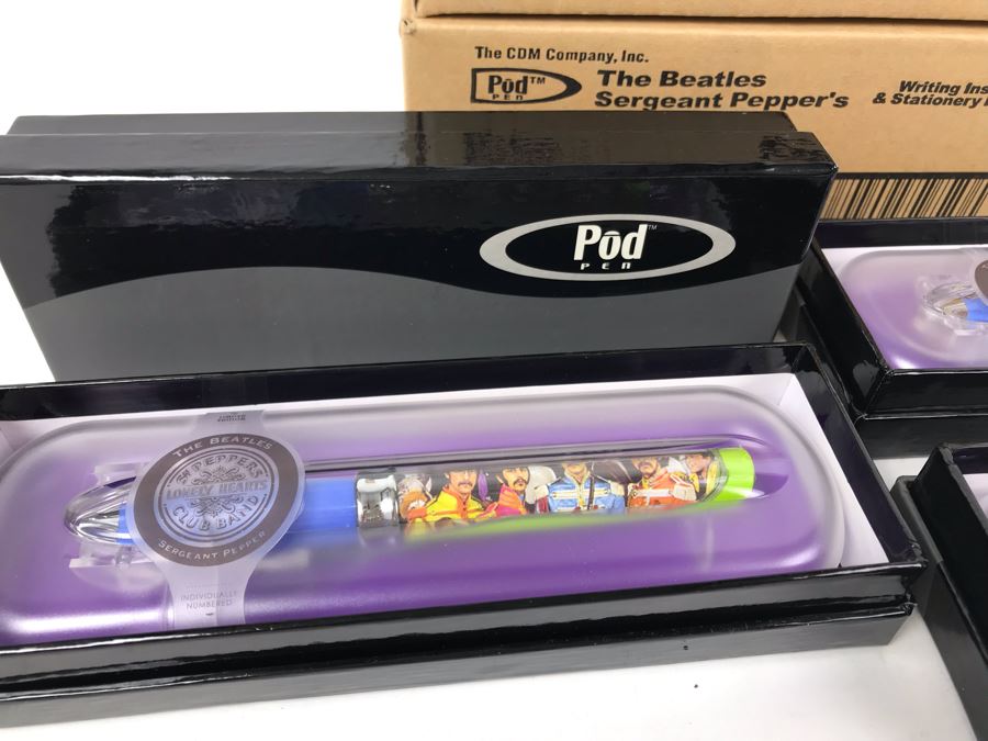 New The Beatles Sergeant Pepper's Lonely Hearts Club Band Limited Edition Individually Numbered Collectible Memorabilia Pod Pens - 8 Pens [Photo 9]