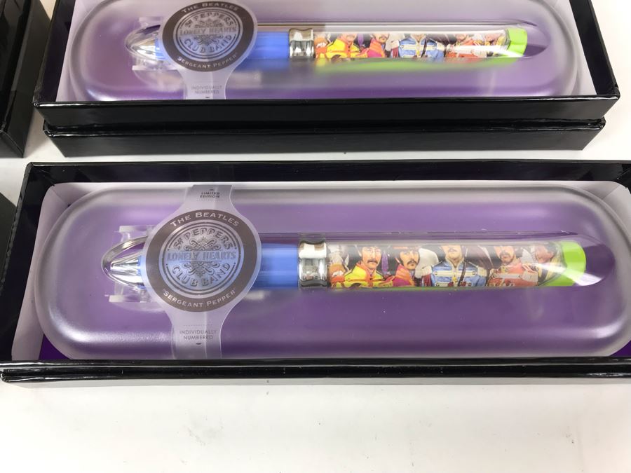 New The Beatles Sergeant Pepper's Lonely Hearts Club Band Limited Edition Individually Numbered Collectible Memorabilia Pod Pens - 8 Pens [Photo 4]