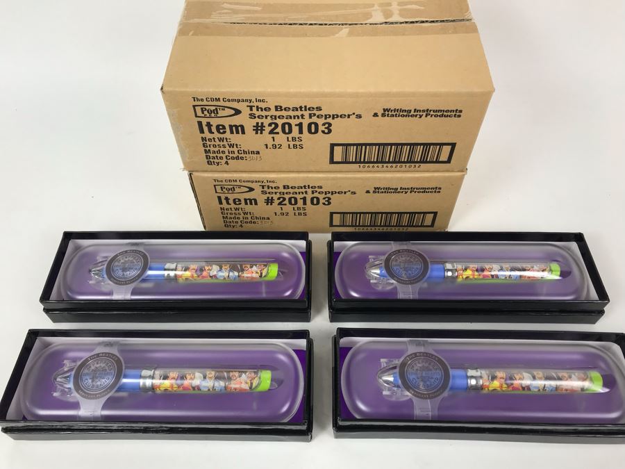 New The Beatles Sergeant Pepper's Lonely Hearts Club Band Limited Edition Individually Numbered Collectible Memorabilia Pod Pens - 8 Pens [Photo 2]
