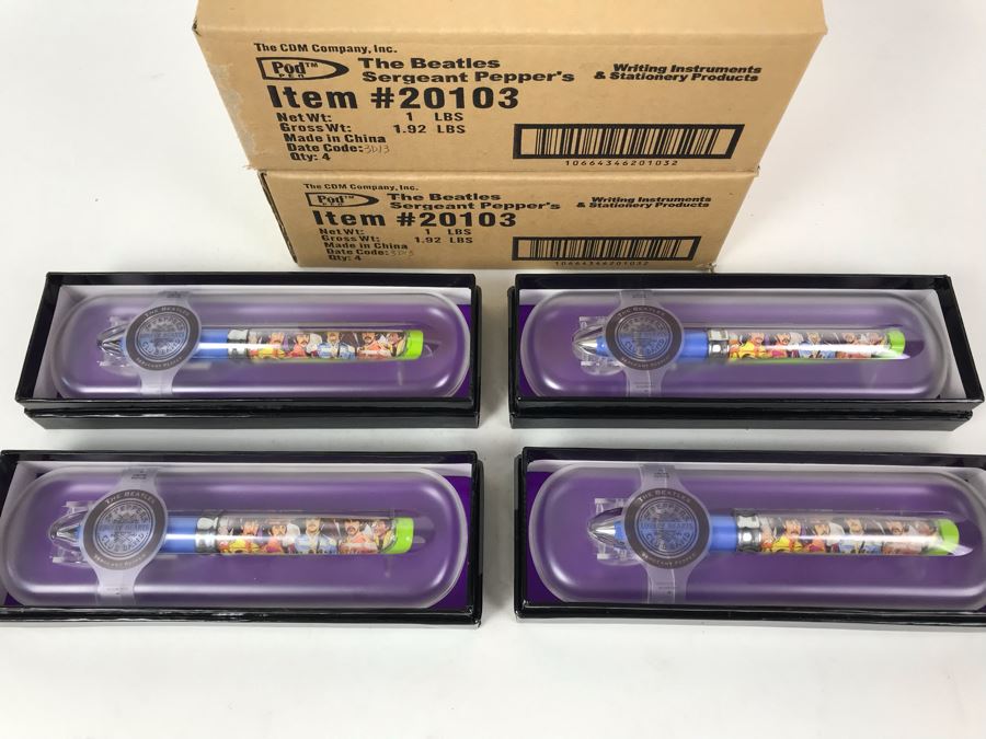 New The Beatles Sergeant Pepper's Lonely Hearts Club Band Limited Edition Individually Numbered Collectible Memorabilia Pod Pens - 8 Pens [Photo 3]