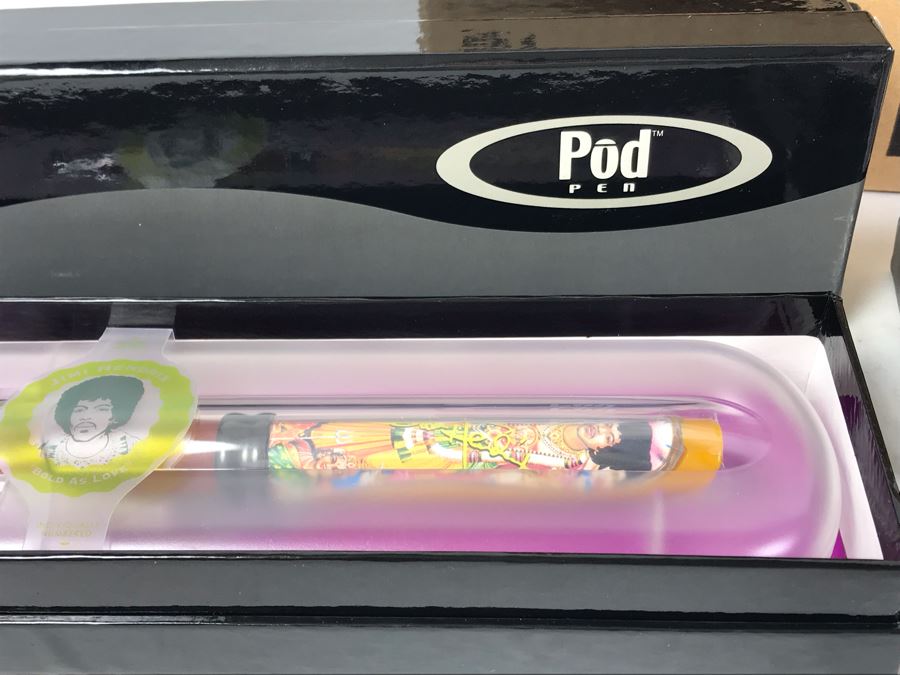 New Jimi Hendrix Bold As Love Limited Edition Individually Numbered Collectible Memorabilia Pod Pens - 8 Pens [Photo 13]