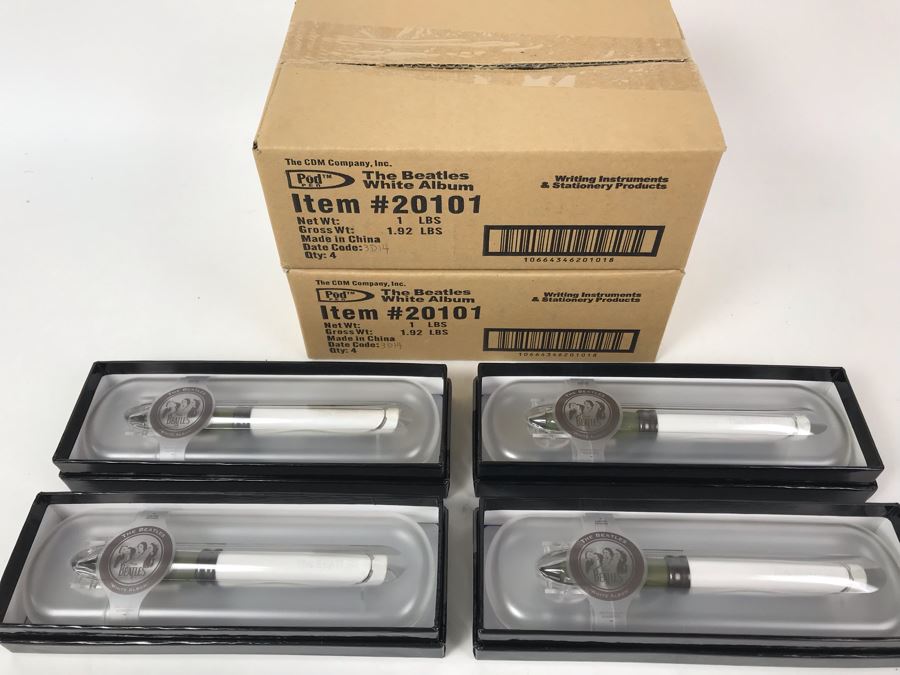 New The Beatles White Album Limited Edition Individually Numbered Collectible Memorabilia Pod Pens - 8 Pens [Photo 2]