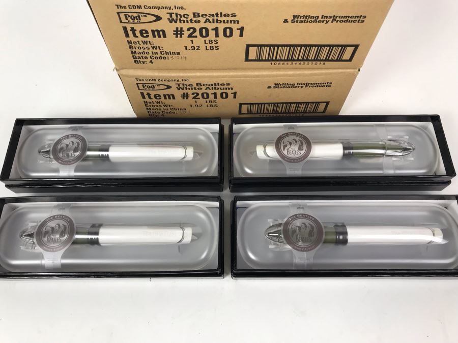 New The Beatles White Album Limited Edition Individually Numbered Collectible Memorabilia Pod Pens - 8 Pens [Photo 2]