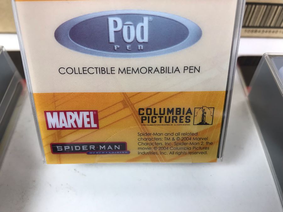 New 2004 Marvel Spider-Man Columbia Pictures Limited Edition Individually Numbered Collectible Memorabilia Pod Pens - 12 Pens [Photo 12]