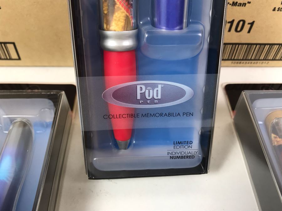 New 2004 Marvel Spider-Man Columbia Pictures Limited Edition Individually Numbered Collectible Memorabilia Pod Pens - 12 Pens [Photo 7]