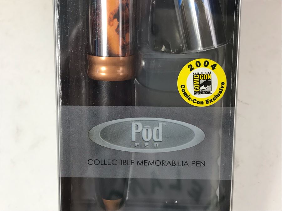 New Sealed Box Of (4) 2004 Star Wars Comic-Con Limited Edition Individually Numbered Collectible Memorabilia Pod Pens Plus One Loose Pen - 5 Pens [Photo 5]