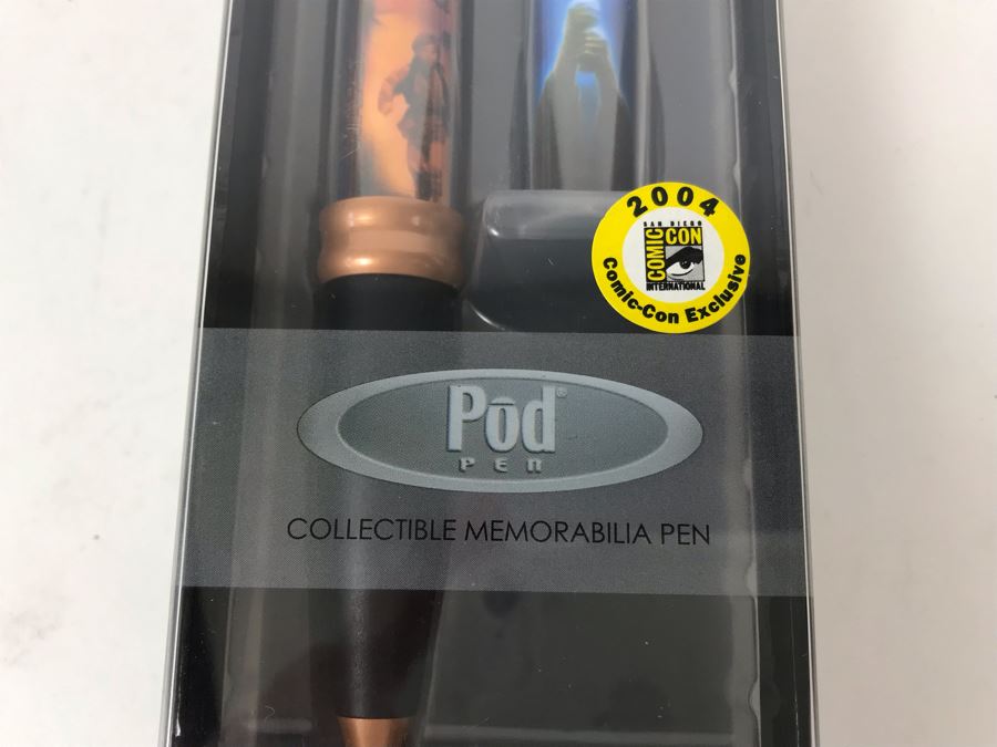 New Sealed Box Of (4) 2004 Star Wars Comic-Con Limited Edition Individually Numbered Collectible Memorabilia Pod Pens Plus One Loose Pen - 5 Pens [Photo 6]