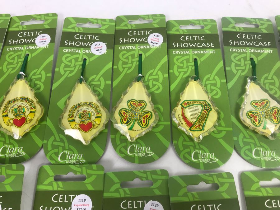 Just Added - Collection Of (18) Celtic Showcase Crystal Ornaments Retails $192 [Photo 5]