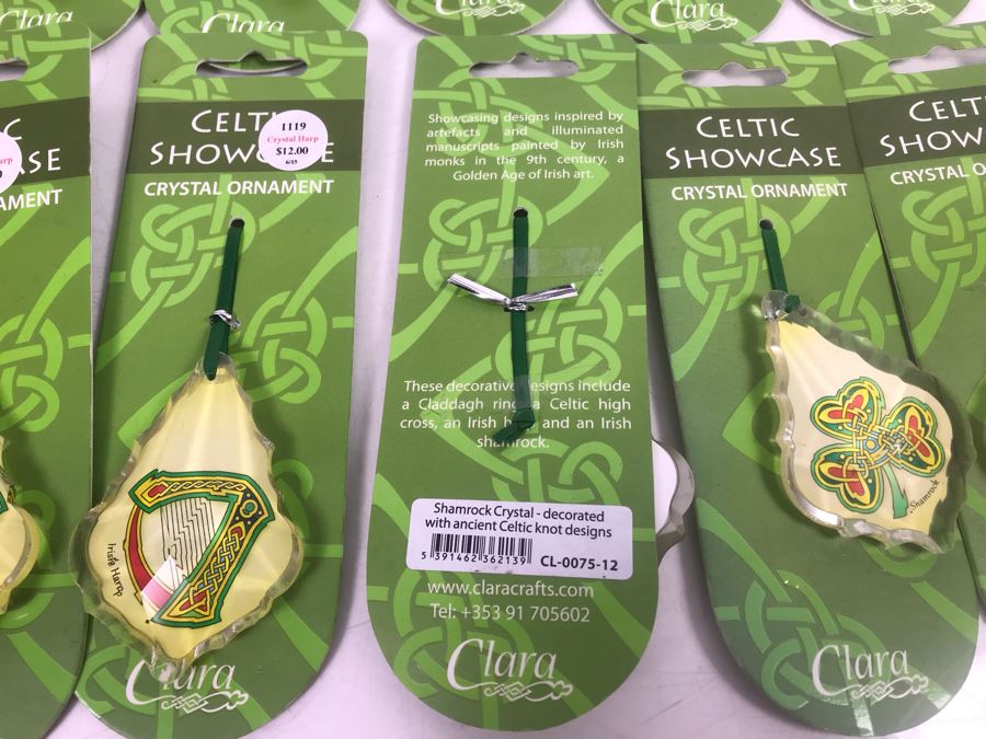 Just Added - Collection Of (18) Celtic Showcase Crystal Ornaments Retails $192 [Photo 6]