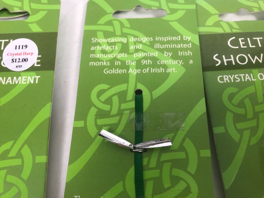 Just Added - Collection Of (18) Celtic Showcase Crystal Ornaments Retails $192 [Photo 7]