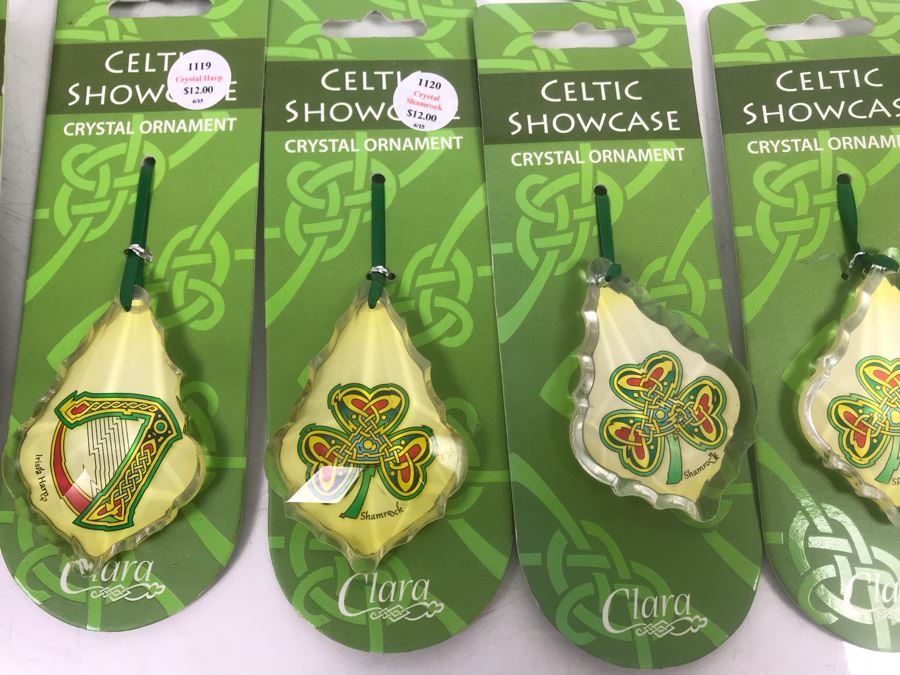 Just Added - Collection Of (18) Celtic Showcase Crystal Ornaments Retails $192 [Photo 3]