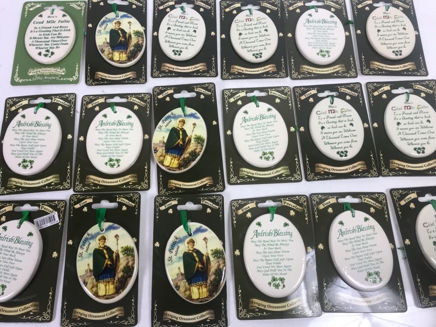 Just Added - Collection Of (18) Porcelain Hanging Ornaments Retails Over $100 [Photo 2]