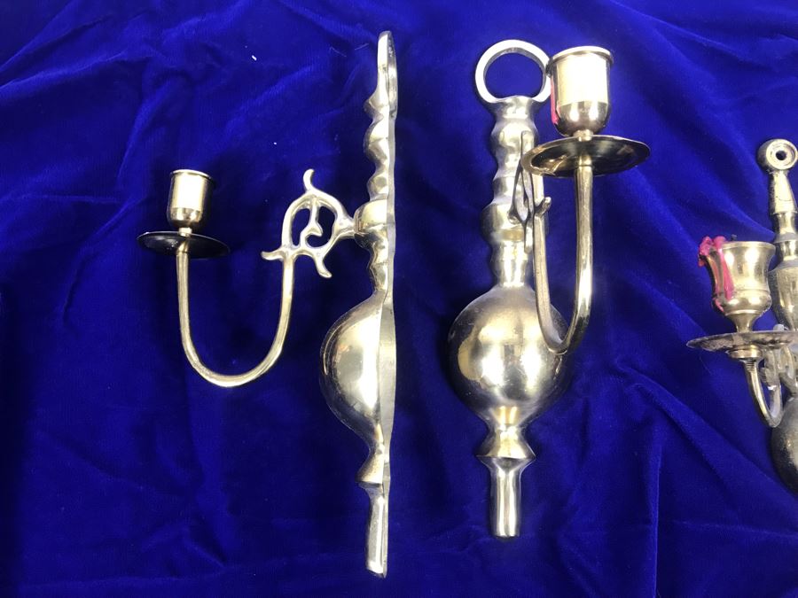 Just Added - (3) Brass Wall Sconces [Photo 6]