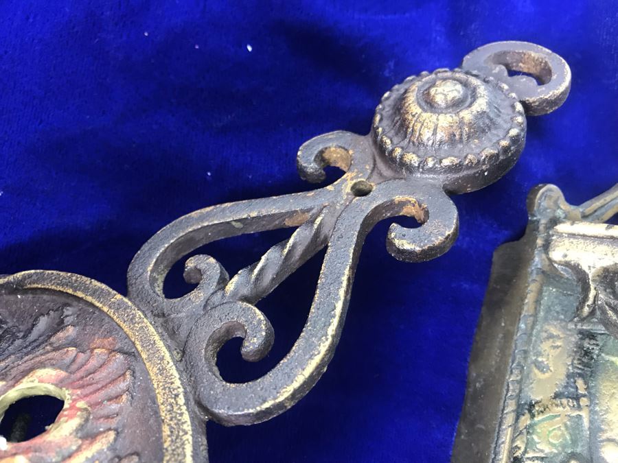 Just Added - Set Of (3) Vintage Brass Wall Sconces [Photo 13]