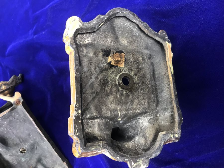 Just Added - Set Of (3) Vintage Brass Wall Sconces [Photo 22]