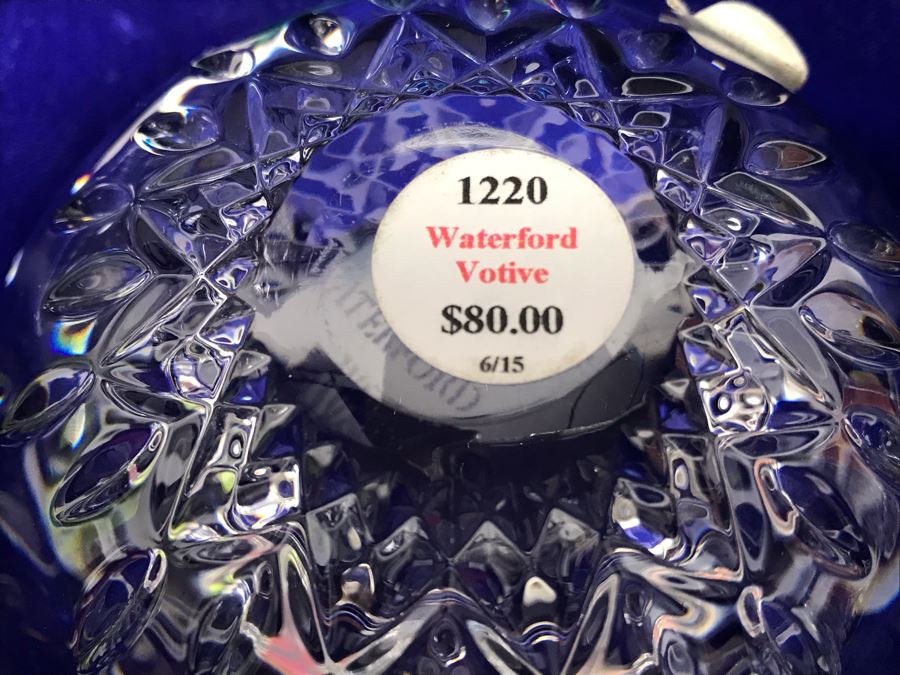 Just Added - Waterford Crystal 8' Vase And Waterford Crystal Votive With Box Retails $308 [Photo 11]