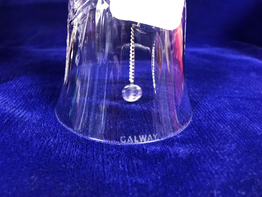 Just Added - Pair Of Waterford Crystal Bells And Galway Crystal Plate And Bell [Photo 12]