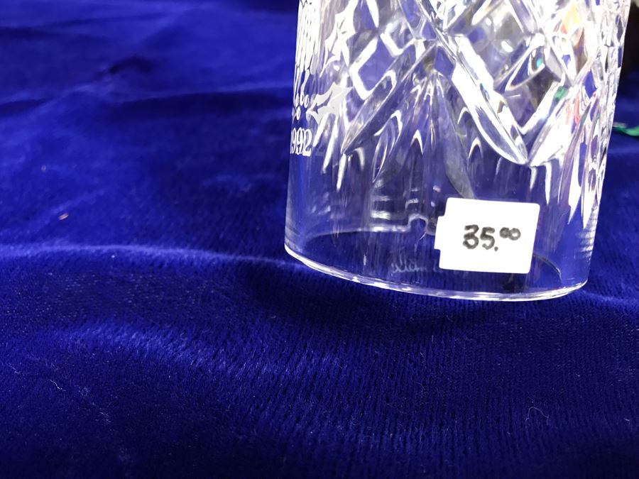 Just Added - Pair Of Waterford Crystal Bells And Galway Crystal Plate And Bell [Photo 11]