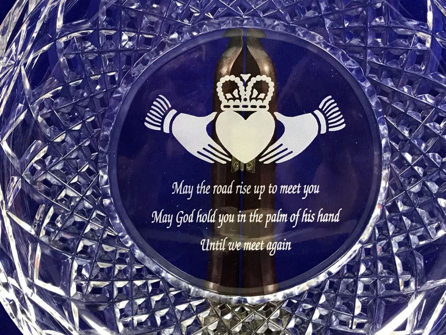 Just Added - Pair Of Waterford Crystal Bells And Galway Crystal Plate And Bell [Photo 7]