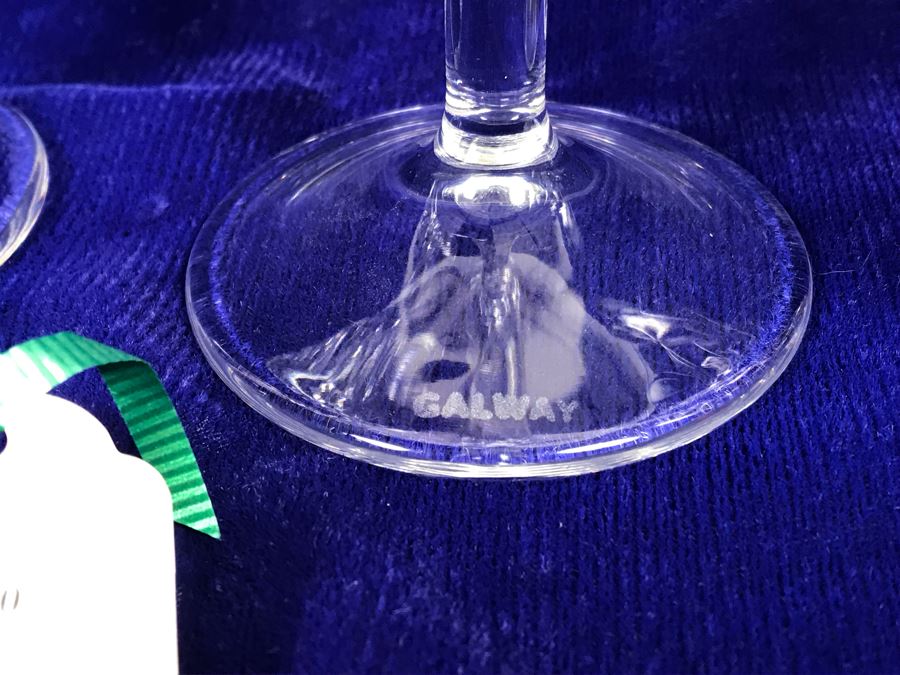 Just Added - Galway Crystal Pair Of Romance Flutes, Pair Of Highball Glasses And Pair Of Whiskey Glasses Retails $250 [Photo 5]