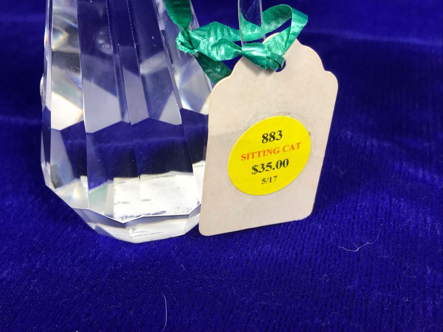 Just Added - Galway Crystal Perfume Dabber, Sitting Cat And Sitting Dog Retails $135 [Photo 8]