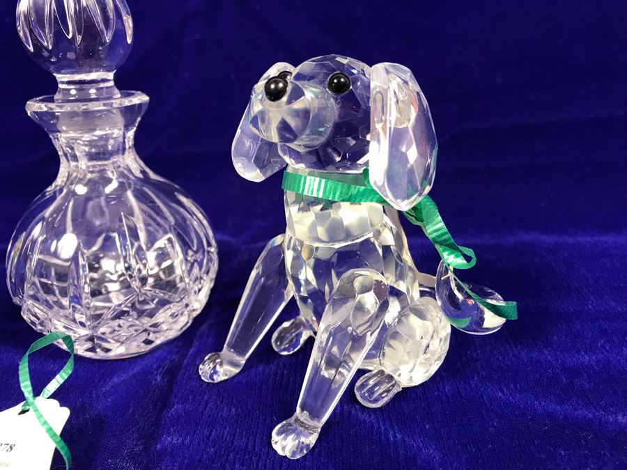 Just Added - Galway Crystal Perfume Dabber, Sitting Cat And Sitting Dog Retails $135 [Photo 3]