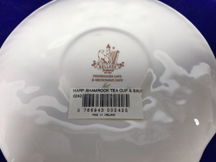Just Added - Pair Of Belleek Cups & Saucers Retails $150 [Photo 11]