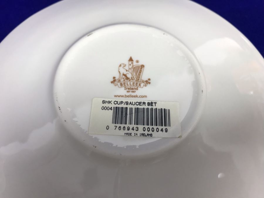 Just Added - Pair Of Belleek Cups & Saucers Retails $150 [Photo 7]